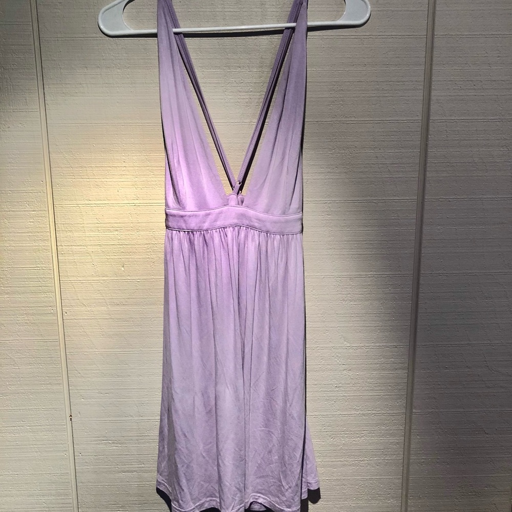 Purple Crossover Dress